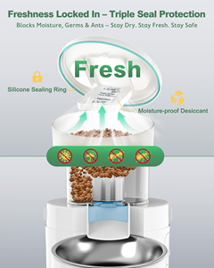 Smart Large Capacity Automatic Pet Feeder with <b>Timer</b> Remote Control and Eco-Friendly Solid Bowl for Cat and Dog Feeding - Product Image 2