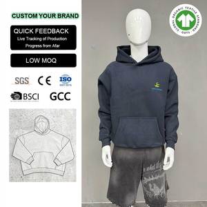 Disponibile Felpa con Cappuccio Oversize Personalizzata per Uomo, 360gsm, 80% Cotone 20% Poliestere, Pesante con Ricamo, Produttore - Product Image 1