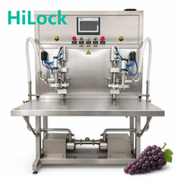 Machine de remplissage HiLock à haute efficacité contrôlée par PLC de 100L/220L/500L pour jus, purée, bouteilles en plastique, bouteilles en verre et sachets