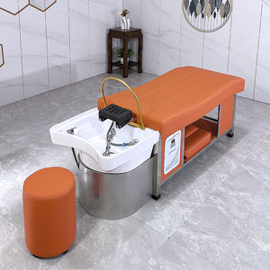 Fauteuil de lavage moderne à LED avec <span class=keywords><strong>bassin</strong></span> en céramique - Usage commercial pour hôtels et salles de bain, marque privée pour salons de beauté - Product Image 5