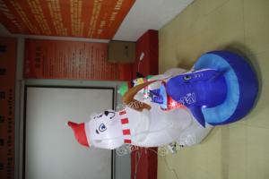 Ours et pingouin gonflables de <span class=keywords><strong>Noël</strong></span> avec lumières LED Décor de cour extérieur pour jardin de pelouse de vacances - Product Image 3