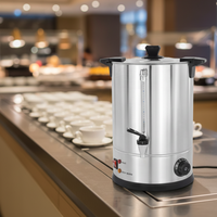 Théière électrique en acier inoxydable 28-88L Samovar 220V pour hôtel et usage domestique eau thé café