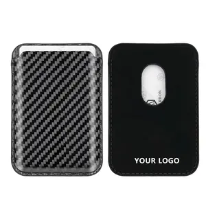 Carteira de fibra magnética para celular, porta-cartões em fibra de carbono real, elegante e de alta qualidade, para iphone 15 14 13