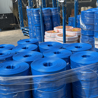 Tuyau plat flexible en PVC haute pression de 6 pouces, haute qualité, durable, certifié CE, 50m/100m, pour l'irrigation goutte à goutte agricole et le transfert d'eau