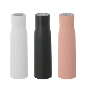 Self-Cleaning UV Water Bottle Insulated Stainless Steel Rechargeable Bottle Automatic Purification Safety Lock and Touch Sensor