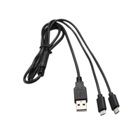 Câble répartiteur USB 3 voies mâle vers femelle Type C Câble multichargeur de données Micro Y Câble de charge USB 3 en 1