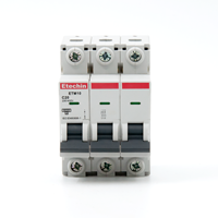 Disjoncteur miniature électrique 6ka 3p Din Rail AC Mini disjoncteurs panneau MCB