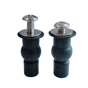 สกรูขยายที่นั่งชักโครก สแตนเลส 304 ยางรองรับ น็อตทองแดง M4 พร้อมสลักยึด - Product Image 4