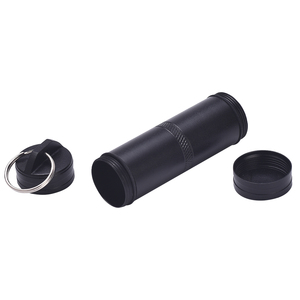 Botella de Medicamentos para Primeros Auxilios, Impermeable, de Aleación de Aluminio Ligera, con Llavero, para Equipo de Supervivencia y Camping - Product Image 6