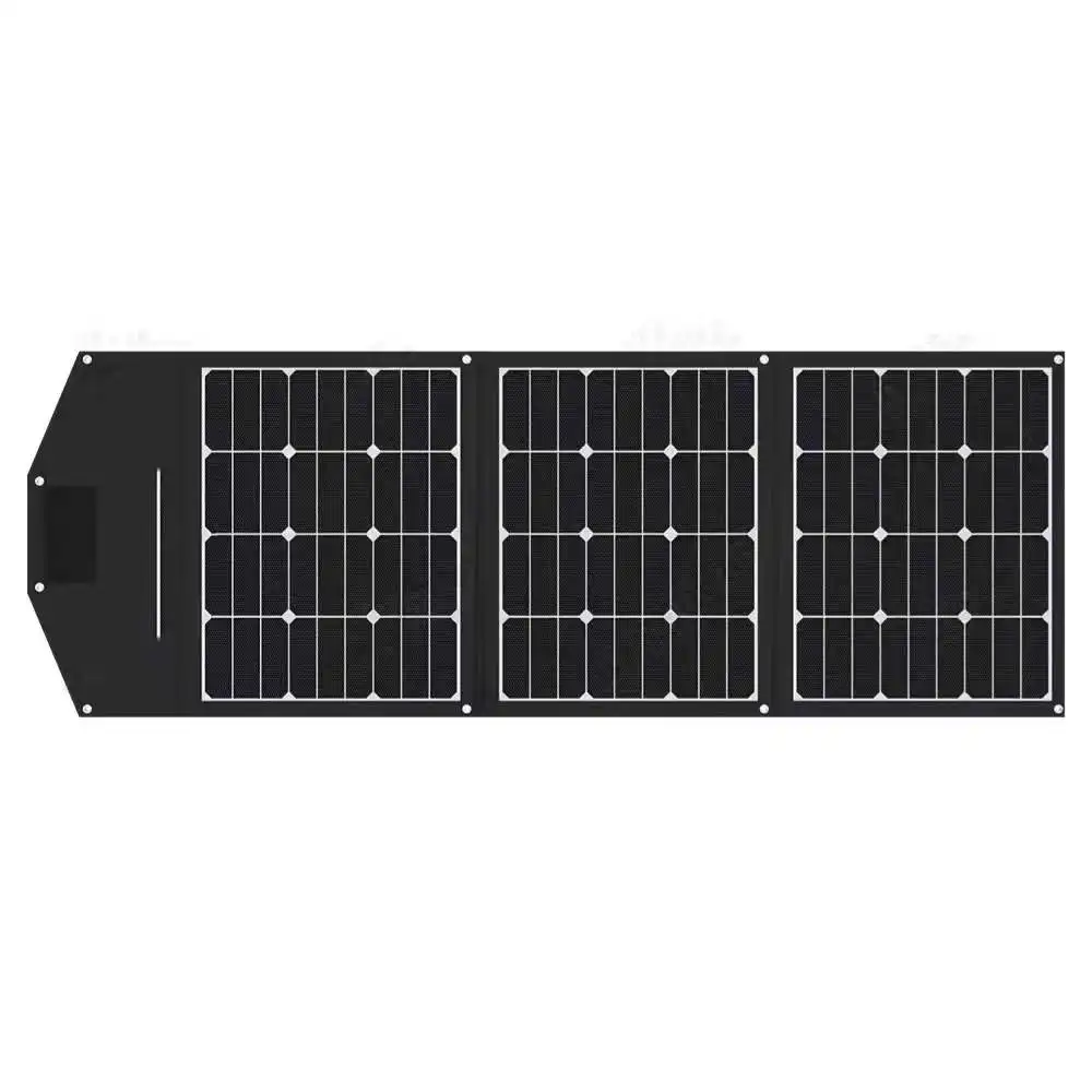 Painel solar dobrável de 120 W, células SunPower para estação de energia portátil, gerador solar, carregador solar, bateria de 12 V, fora da rede, solar