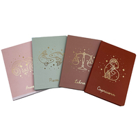 Cuaderno de Papel Reciclado A5 con los Doce Signos del Zodiaco, 90 Páginas, Diario Semanal, Cuaderno con Logotipo Personalizado al por Mayor, Diario de Bolsillo