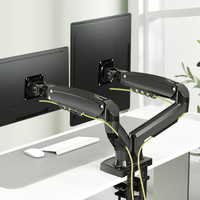 Support d'ordinateur à bras cylindrique ergonomique OMNI avec fonction réglable pour le travail de bureau pendant de longues heures.