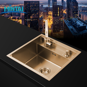 Lavello da Cucina <span class=keywords><strong>Mita</strong></span> in Stile Moderno in Acciaio Inox 304, Vasca Singola Invisibile da 3,0 mm con Coperchio, Servizio OEM e Modellazione 3D - Product Image 1