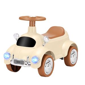 Vélo d'équilibre pour enfants à une vitesse de style voiture <span class=keywords><strong>vintage</strong></span>, jouet à roulettes à 4 <span class=keywords><strong>roues</strong></span>, cadre entièrement antichoc, fourche à suspension pour les enfants de 1 à <span class=keywords><strong>3</strong></span> ans - Product Image 2