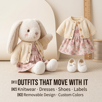 Peluche articulée avec squelette interne, personnages d'animaux personnalisés pour présentation de mascotte et cadeaux