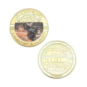 Pièce de monnaie commémorative <span class=keywords><strong>Star</strong></span> Wars Force Awakens, en fonte, à thème cinématographique, emballée individuellement, cadeau - Product Image 5