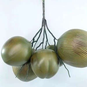 Faux palmier cocotier hautement réaliste en pot pour aménagement intérieur, plante verte tropicale en pot, palmier à aiguilles. - Product Image 6