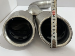 Pièces automobiles pour système d'échappement de voiture, tuyau d'échappement universel, embouts d'échappement en acier inoxydable, embouts doubles - Product Image 2
