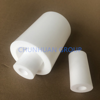 Tube moulé en PTFE vierge pour le transfert de produits chimiques, systèmes de tuyauterie pour semi-conducteurs, tube rigide en PTFE haute pureté résistant aux températures élevées