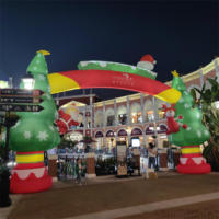 Arche gonflable de père noël de noël d'arbre de décoration de festival extérieur de prix usine