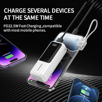 Banques d'alimentation à charge rapide PD haute capacité 20000mAh Mini banque d'alimentation 10000mAh pour téléphone