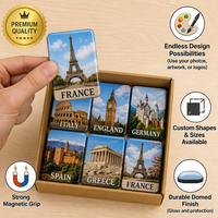 Aimants de réfrigérateur personnalisés avec logo, souvenirs des Bahamas en fer blanc, avec autocollant magnétique puissant pour la décoration intérieure