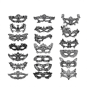 Masques de fête sexy en dentelle noire pour femmes pour masque de bal masqué, carnaval vénitien, bal de promo - Product Image 3