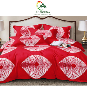 AL mouna ensembles de drap de thắp sáng một imprimé africain Les Plus vendus parure de lit Nữ Hoàng Kích thước En Polyester Sur mesure - Product Image 6