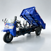 Tricycle cargo diesel à benne ouverte, moto à 3 roues motorisée pour capacité de chargement