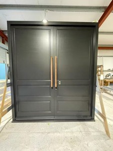 現代的なカスタマイズ装飾シングルドアセキュリティエントリー/正面/外装/玄関アルミ防火ドア（住宅用） - Product Image 6