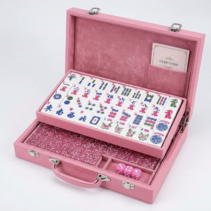 <span class=keywords><strong>Juego</strong></span> de Mahjong de Lujo Antnovelty con Caja de Almacenamiento, <span class=keywords><strong>Juego</strong></span> Chino Completo de 144 Fichas para Regalo - Product Image 1