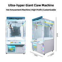 Machine à griffes d'arcade économique pour l'extérieur, grande, unique, à thème anime, à monnayeur, avec accepteur de billets, en promotion