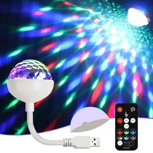 Rechargeable outdoor car GM colorful party disco flash children's room sound activated small night light for house decoration