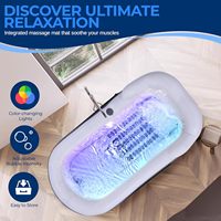 Baignoire Gonflable en Gros pour Usine avec Coussin Gonflable Assorti, Porte-Gobelet et Télécommande
