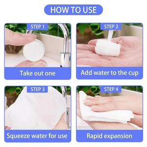 Serviette en coton compressé de haute qualité, douce pour toutes les situations, articles de toilette spa et chambre d'hôtel, vente en gros écologique - Product Image 5