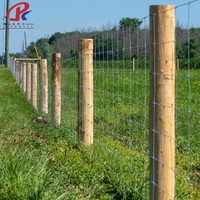 Clôture de champ agricole robuste à montage facile, en acier tissé haute résistance, résistante à la corrosion, en acier galvanisé