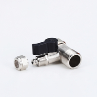 Connecteur de robinet moderne de 3/8 pouce, conception économe en eau en acier inoxydable 304, facile à installer, adapté à une utilisation en cuisine