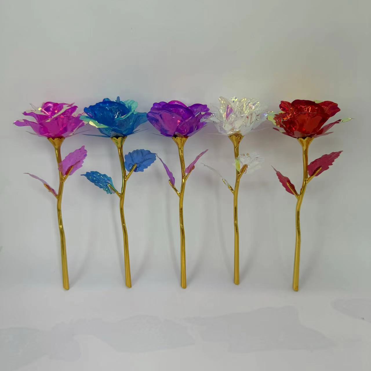 Fiore d'oro colorato [colorato bianco] 18x7cm