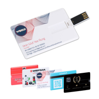 Clé USB 2.0 3.0 en plastique, format carte de crédit, 4 Go, 8 Go, 16 Go, 32 Go, 64 Go, 128 Go, 256 Go, 512 Go, pour entreprises