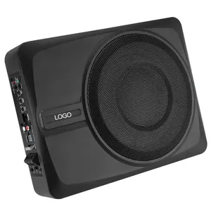 Auto unter dem Sitz 95dB 10 Zoll schlanker Subwoofer 300W Max Lautsprecher 120mm Y35 Magnet angepasste Logo Lautsprecher