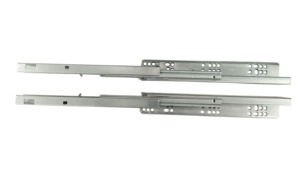 Glissière de tiroir en acier galvanisé 3D réglable sous le comptoir, extension complète, pour armoires de cuisine, capacité de charge de 25kg, silencieuse et souple - Product Image 2