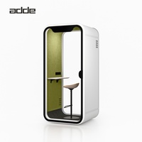 Cabine de bureau mobile insonorisée au design moderne, espace de travail mobile intérieur, cabine téléphonique silencieuse pour studio ou salle téléphonique