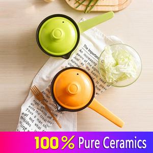 Mini petite cocotte en céramique marmite antiadhésive marmite à bouillie petit pot à lait à poignée unique - Product Image 4