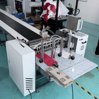 Machine automatique de collage de papier pour la fabrication de boîtes cadeaux et de bibliothèques, machine de pliage et de collage, machine plieuse-colleuse de boîtes