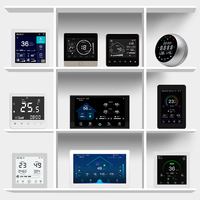 Perilla Botón táctil Unidad de bobina de ventilador FCU Termostato Sistema HVAC WIFI Control remoto Tuya