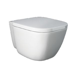 WC suspendu mural, longueur 58 cm, largeur 36,5 cm, hauteur 38 cm, design moderne pour salle de bain - Product Image 1