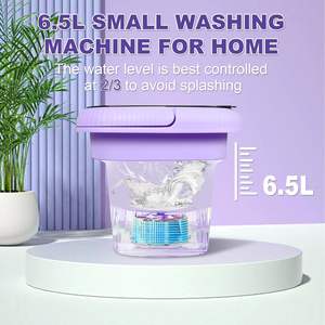<span class=keywords><strong>Lavadora</strong></span> Eléctrica <span class=keywords><strong>Portátil</strong></span> Plegable <span class=keywords><strong>con</strong></span> Centrifugadora Automática, <span class=keywords><strong>Mini</strong></span> <span class=keywords><strong>Lavadora</strong></span> para Ropa Interior y Calcetines, 6L de Gran Capacidad, para Hogar y Hotel - Product Image 5