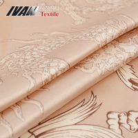 Vêtements de nuit en satin et polyester, spandex de luxe, tissu soyeux très léger, imprimés de fleurs, jacquard pour robe, nouvelle collection