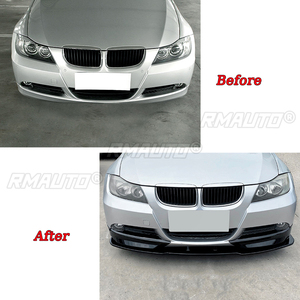 5Pcs E90 Car Front Bumper <b>Lip</b> Splitter Diffuser Body Kit Spoiler Bumper Guard Protector for BMW 3 Series E90 E91 LCI 2005-2008 - Product Image 2