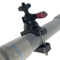 Support de caméra universel en alliage d'aluminium pour vélo, nouveau design personnalisé, fixation sur guidon pour trépied avec vis 1/4 "-20
